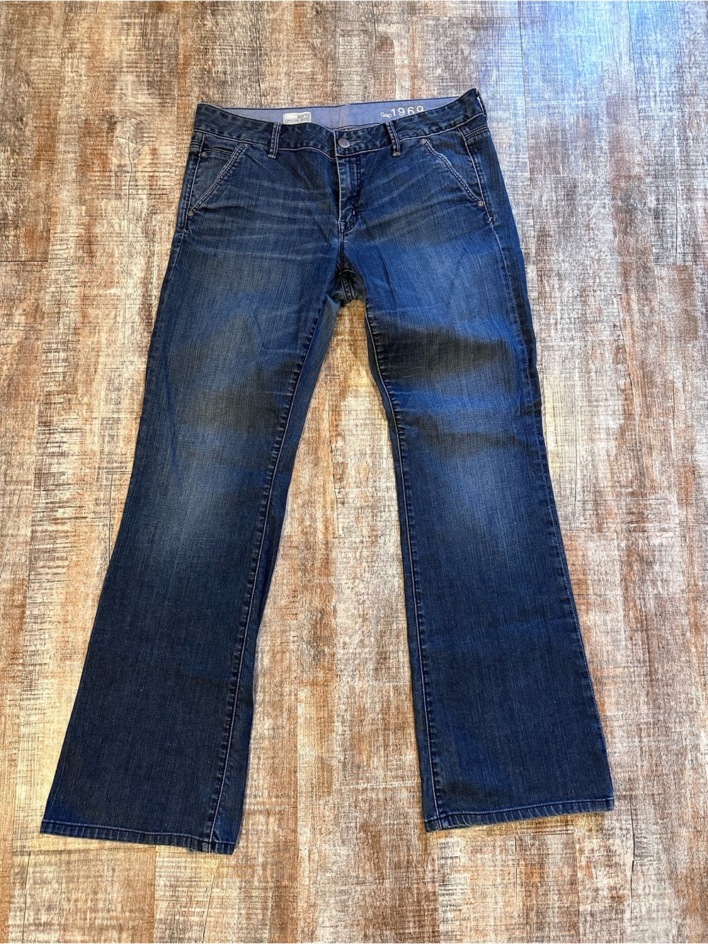 GAP Women's Dark Blue Flare Jeans
